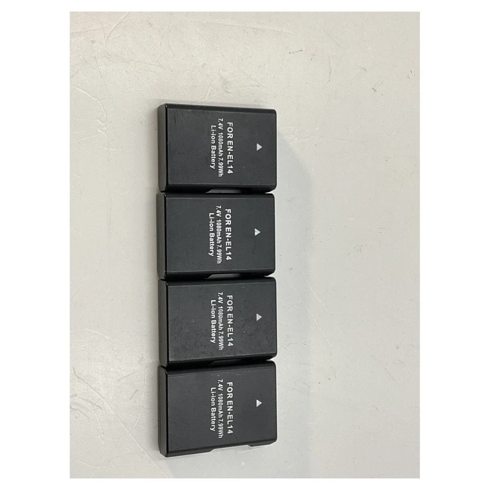 EN-EL14 Camera Batteries 7.4V 1030mAh Li-ion 4‎ Pack